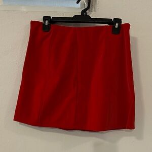 Elegant Red Women's Skirt